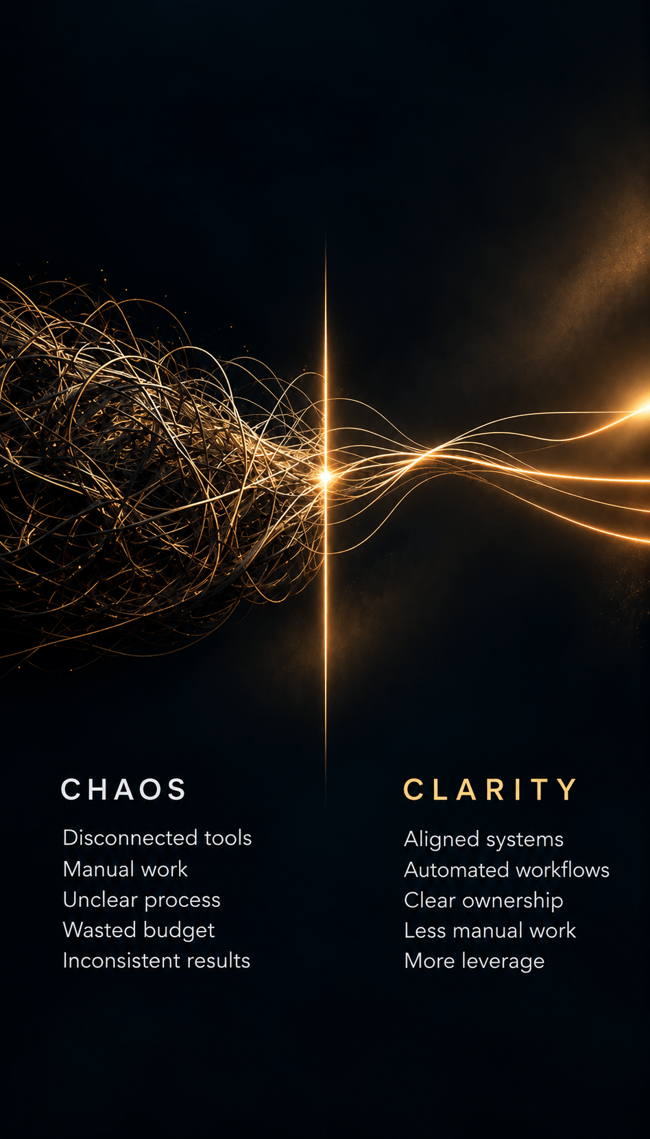 Chaos transformed into operational clarity